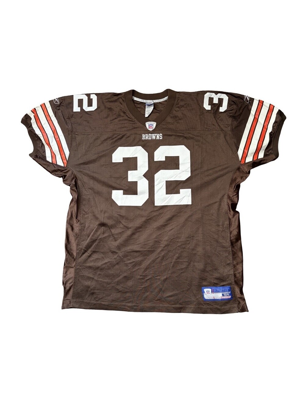 Vintage Cleveland Browns J. David Reebok Authentic NFL Football Jersey Size 54